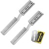 2Pcs Razor Comb for Dogs Cats with Extra Blades Double