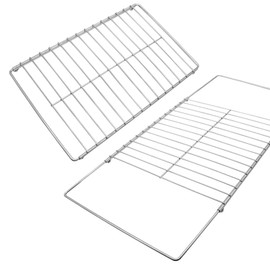 2Pack Adjustable Extendable Oven Rack, Wire Racks, Universal Telescopic Oven Cooker Shelf Rack For Whirlpool Frigidaire GE Kenmore Ovens. Adjusts from 14.5 Inches - 25.5 Inches Wide.