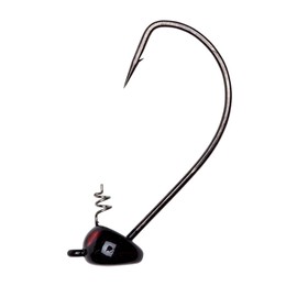 Yum Lures Pumpkin Ed Jig Hook 3/0 (Black, 3/16-Ounce)