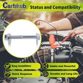 Carbhub Front Shaft Rear Lower Control Arm Alignment Cam Bolts Compatible with Nissan Armada 2006-2015 Frontier 2005-2023 Pathfinder 2005-2015 Xterra 2005-2015 for Infiniti QX56 Replace 54580-7S000