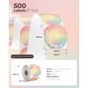 MUNBYN Flower Thermal Labels, 2.25" Rainbow Color Circle Thermal Stickers