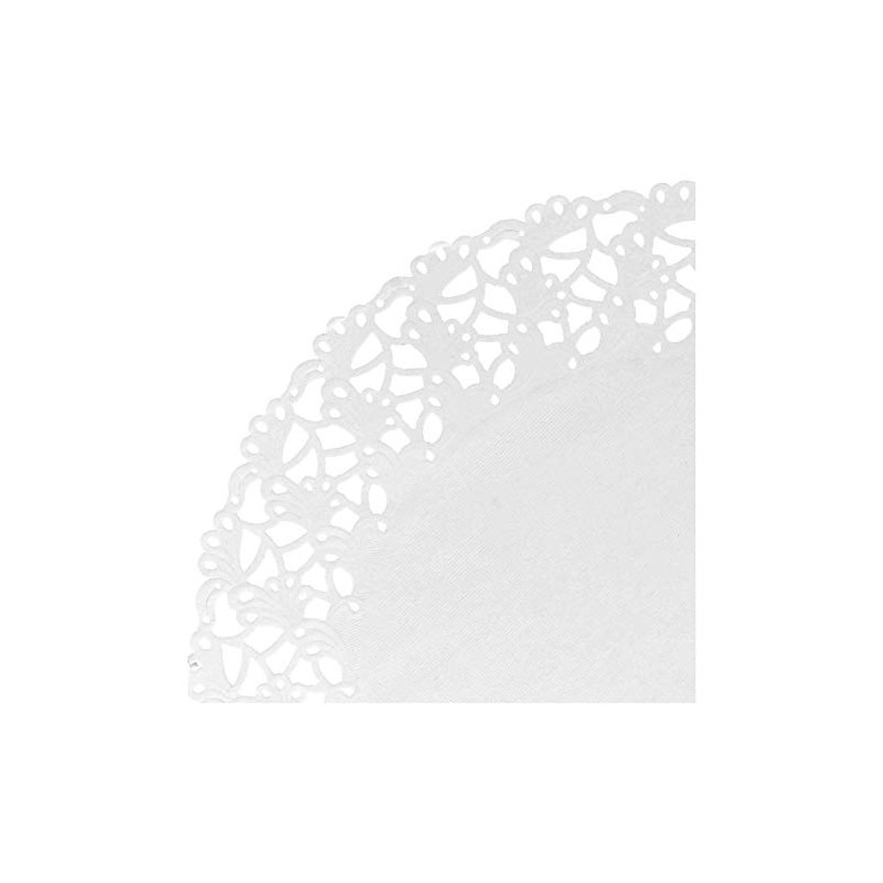 Garcia de Pou Round Doilies, Paper, White, 27 x 30