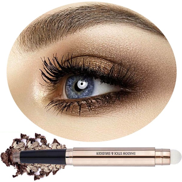 OVIQERKI 18 color eyeshadows stick shimmer,Highlighter waterproof eyeshadow pen,Colour pop