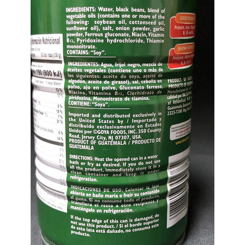 Ducal Refried Black Beans 15 oz - Frijoles Negros Refritos