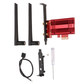 Gigabit Network Card WiFi 6 Bluetooth 5.2 2.4G 5.8G Dual Band Wireless PCIE X1 Adapter for Windows10 11 64 Bit