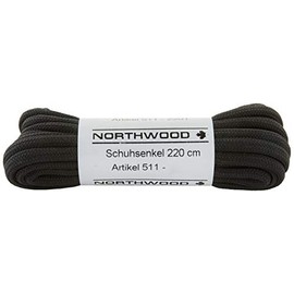 Round Shoelaces, 220 cm, Diameter 5 mm, Black