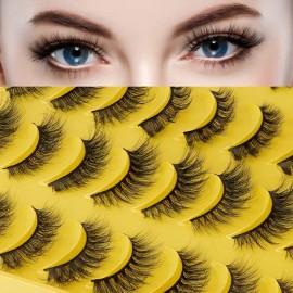 20 Pares De Pestañas Postizas 3d Mixtas Visón Hecho Mano