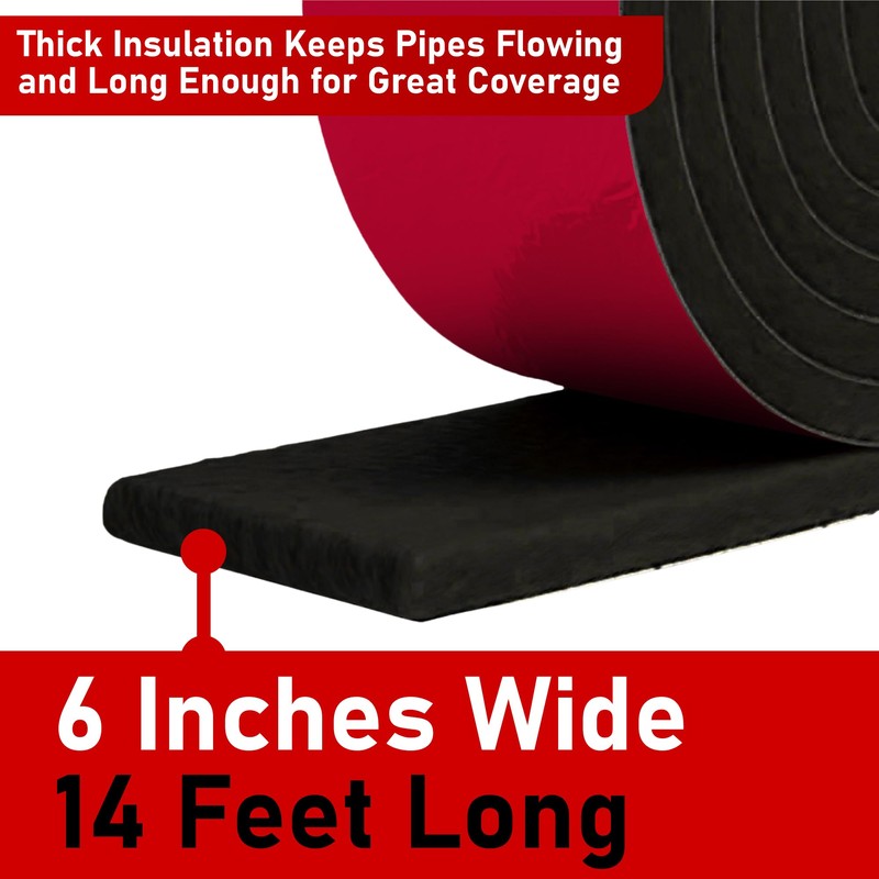 Redford Supply Co. 6in x 14ft, Pipe Insulation, Pipe Insulation