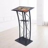 Futchoy Metal Black Podium Conference Presentation Pulpit School Office Church