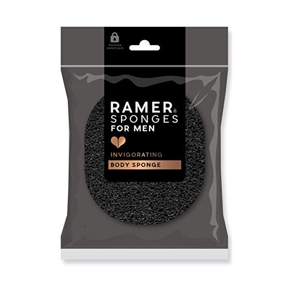 Ramer for Men Invigorating Body Sponge - Black