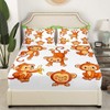 Feelyou Kids Cute Monkeys Bed Sheet Set Cartoon Monkey Banana