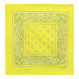 Laciteinterdite Set of 3 Paisley Bandanas for Men and Women, 57 x 57 cm One Size yellow