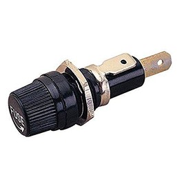 Sea Foam 420503-1 15 Amp Round Fuse Holder with Spade Terminal