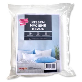 Easytex Cushion Cover, Waterproof Zippered Slipcover for Personal Comfort at Hotel Airbnb Hostel Holiday Home Pillow Protector - Set of 5 (80x80cm)