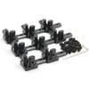 Zeberoxyz 8PCS Black 3 Way End Corner Bracket with Screws