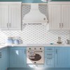STICKGOO 10 Sheets Peel and Stick Backsplash, Polished Dolomite PVC