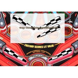 GETAWAY PINBALL (HIGHSPEED 1 & 2 ) Pinball Flipper Cushioned Armour 3 piece set
