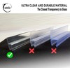 eatelle Frameless Shower Door Side Seal Strip for 3/8 Inch