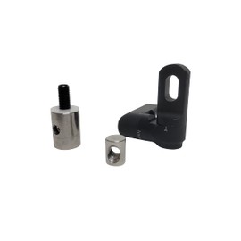 Southland Archery Supply Aluminum Bow Stabilizer V-Bar Mount with Side Bar Quick Disconnects and Micro Adjustments for Olympic Recurve Bow or Target Compound Bow (Single Side)