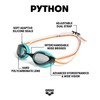 ARENA Phyton 1E762 Swimming Goggles Smoke Water Mango One Size