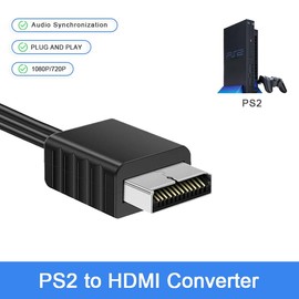 PS2 HDMI Cable PS2 to HDMI Converter Adapter Support 1080P 720P Output for All PS2/PS1display Modes