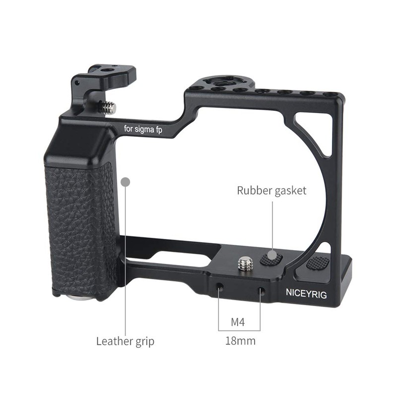NICEYRIG Camera Cage for Sigma FP/FPL Camera with Leather Handle