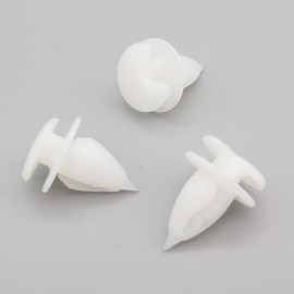 VVO Fasteners- White Plastic Side Skirt, Sill Moulding Cover Trim Clips for Alfa Romeo Giulietta, (Pack of 10)