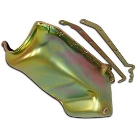 Cobra-Tek ZINC STEEL OIL PAN RACING & REINFORCED RAILS | Compatible with 58-79 CHEVY SB 283 305 327 350.
