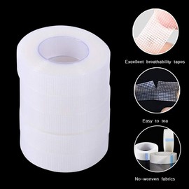 Eyelash Extension Tape, 5 Rolls Transparent Eyelash Band, Breathable Eyelash Extension Accessories for Insulation of False Eyelashes