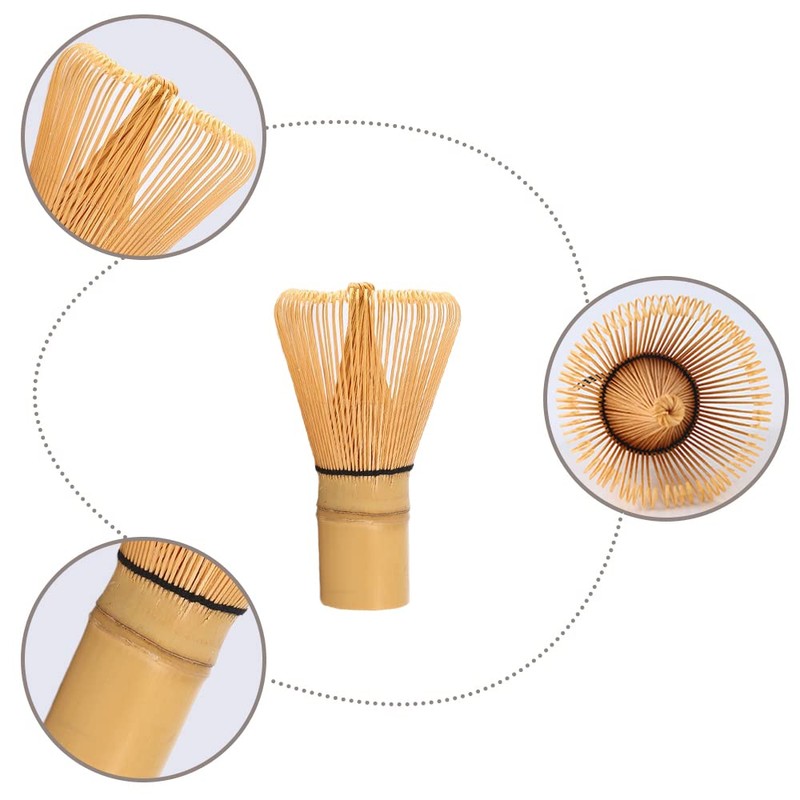AOTISBAO Matcha Whisk Natural Bamboo Tea Powder Whisk Semi-Handmade Chasen