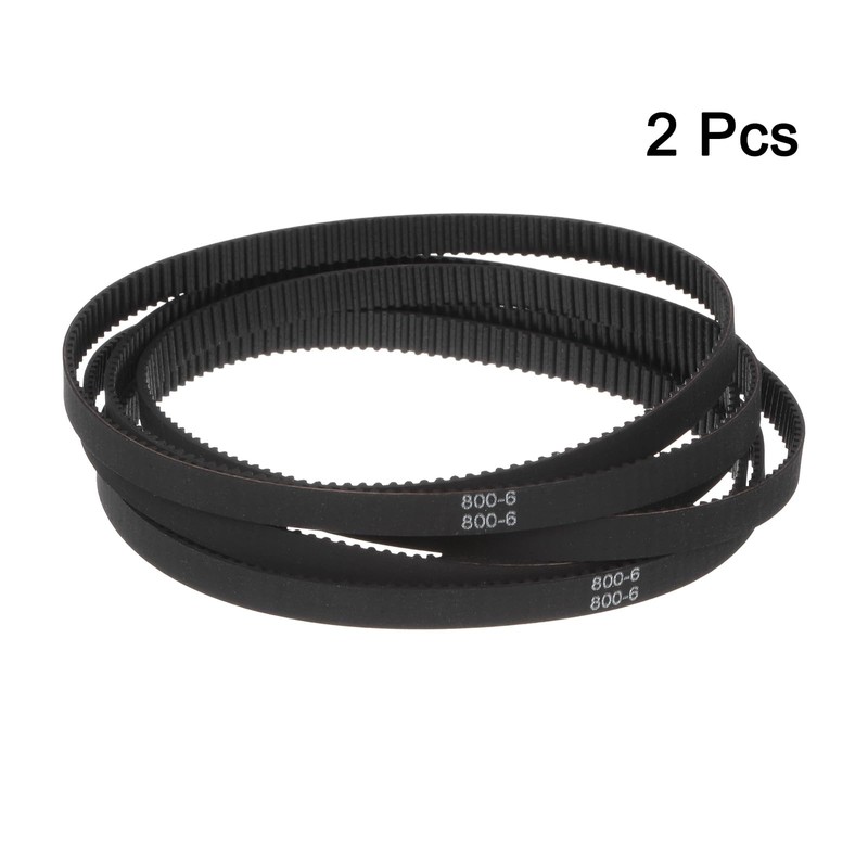 sourcing map 2pcs 2GT Timing Belt Closed Loop Rubber Belts
