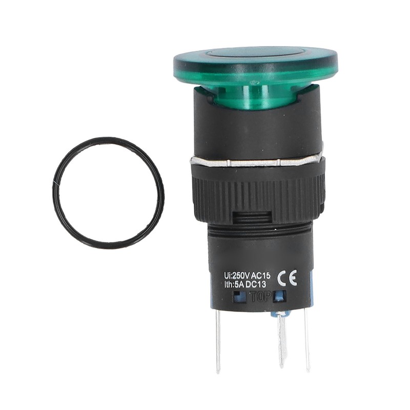 25Pcs/Set Green Mushroom Head Switch IP65 Plastic Mini Button Switches