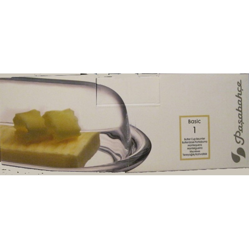 Europe Ware PASABACHCE Butter Dish, Clear