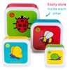 TUM TUM Nesting Snack Pots For Kids, Snack Boxes For