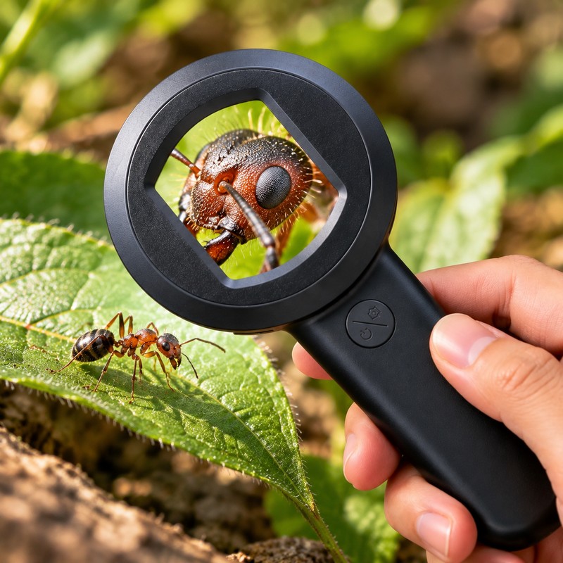 Digital Handheld Microscope for Coins, Jewelry & Nature Viewing –