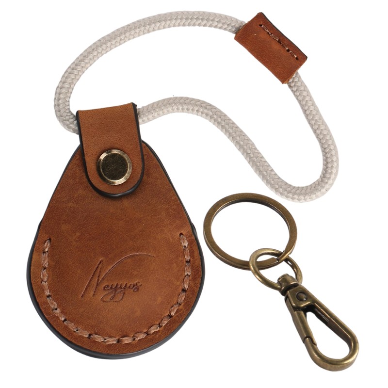 NEYYOS® Airtag Pendant Genuine Leather, Air Tag Tracker, Portable Case