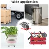 8Pcs 1/2inch Small Caster Wheels, 360 Degree Swivel Casters Set,