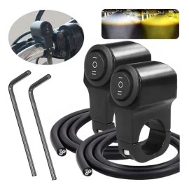 2pcs Switch Pasos Off Aluminio Manubrio Bici Moto