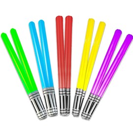 Rimikuru Stick Balloons, Star Wars Lightsaber Sword, 5 Color Set, Balloons, Balloons (Set of 10)