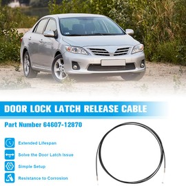 Guteauto Trunk Lock Latch Release Cable Luggage Door Lock Control Cable Deck Lid Release Cable Tailgate Door Lock Control Cable Fit for Toyota Corolla 2009-2013 Replace 64607-12870