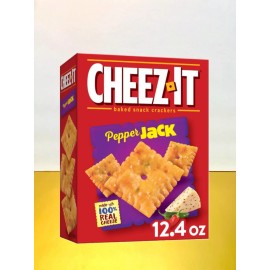 Cheez-It 〽️ New Exclusive Cheez-It Pepper Jack Baked Cheese Snack Crackers Box 12.4oz