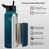 NATURE PIONEOR Insulated Water Bottles with Straw - 40oz Stainless
