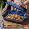 KOOV Ceramic Casserole Dish With Lid, Covered Rectangular Set, Lasagna