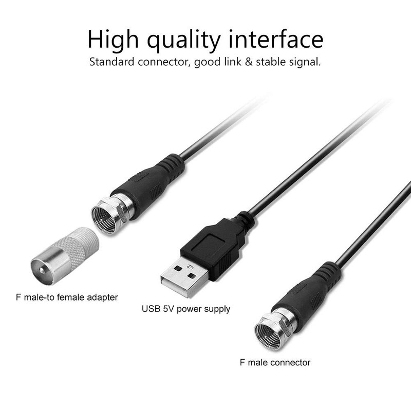 DollaTek Digital TV Ground Wave HDTV TV Antenna Illuminated Remote
