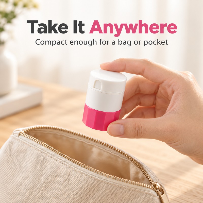 Pill Crusher and Cutter with Storage – 4-Layer Portable Pill