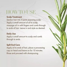 Mielle Organics Rosemary Mint Scalp  Hair Strengthening Oil                                                                                           