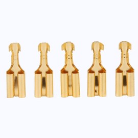 8Mm Female Spade Connector,Deosdum Baomain Female Spade Quick Splice Crimp Terminals 6.3Mm 100 Pcs Blade Connector Square Brass Plug And Pull Type Connector Terminal 7.8Mm 5/16 Female Spade Connector