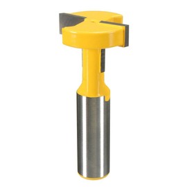 Yakamoz 1/2 Inch Shank T-Slot T-Track Slotting Router Bit Slatwall Groove Forming Milling Cutter Woodworking Tool