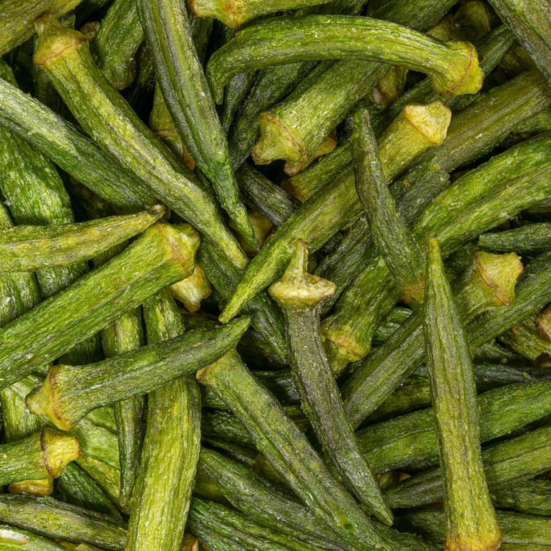 Smarty Stop Sugar Added Dried Okra Vegetable Crispy Chips, Veggie