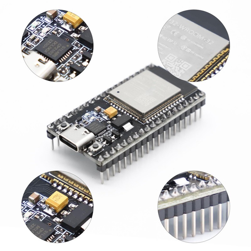 ESP32 NodeMCU-32S Lua Module,APKLVSR ESP32 USB C ESP-WROOM-32 CP2102 2.4